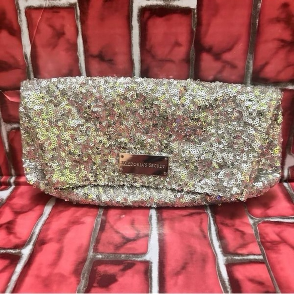 Victoria's Secret Sparkling Silver Clutch